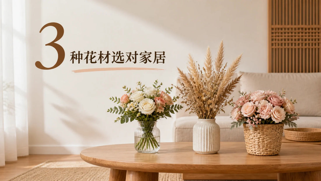 如何为家居选择花卉摆设：材质与风格指南