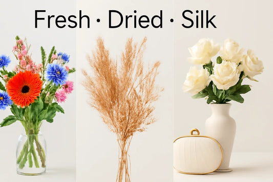 Summer Floral Arrangement Types: Fresh vs Dried vs Silk Blooms